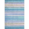 8' X 10' Aqua And Lavender Striped Washable Area Rug With UV Protection
