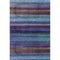 5' X 8' Blue And Purple Striped Washable Area Rug With UV Protection