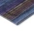 5' X 8' Blue And Purple Striped Washable Area Rug With UV Protection