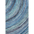 5' X 8' Blue And Ivory Abstract Washable Area Rug With UV Protection