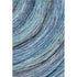 8' X 10' Blue And Ivory Abstract Washable Area Rug With UV Protection