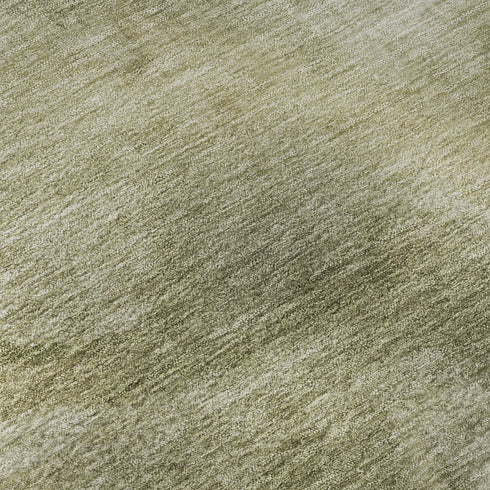 8' Sage And Beige Abstract Washable Round Rug With UV Protection