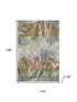 9' X 12' Beige And Copper Abstract Washable Area Rug With UV Protection