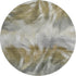 8' Pewter And Gold Abstract Washable Round Rug With UV Protection