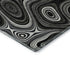 5' X 8' Black And Ivory Geometric Washable Area Rug With UV Protection