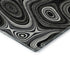 8' X 10' Black And Ivory Geometric Washable Area Rug With UV Protection