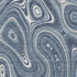 5' X 8' Blue And Ivory Geometric Washable Area Rug With UV Protection