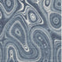 5' X 8' Blue And Ivory Geometric Washable Area Rug With UV Protection