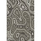 5' X 8' Gray And Silver Geometric Washable Area Rug With UV Protection