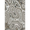 5' X 8' Ivory And Charcoal Geometric Washable Area Rug With UV Protection