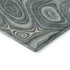 8' Sky Blue And Ivory Geometric Washable Round Rug With UV Protection
