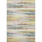 5' X 8' Gold And Ivory Striped Washable Area Rug With UV Protection