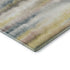 5' X 8' Gold And Ivory Striped Washable Area Rug With UV Protection