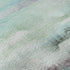 8' Teal And Ivory Striped Washable Round Rug With UV Protection