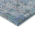 5' X 8' Blue And Ivory Patchwork Washable Area Rug With UV Protection