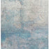 8' X 10' Aqua And Beige Abstract Washable Area Rug With UV Protection