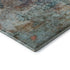 8' X 10' Teal And Beige Abstract Washable Area Rug With UV Protection