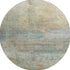 8' Wheat And Beige Abstract Washable Round Rug With UV Protection