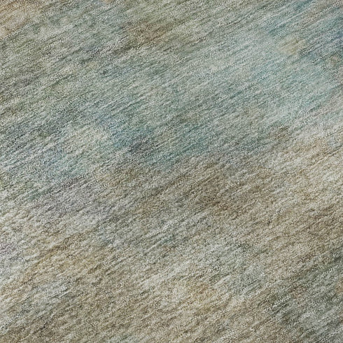 8' Wheat And Beige Abstract Washable Round Rug With UV Protection