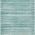 8' X 10' Aqua And Ivory Striped Washable Area Rug With UV Protection
