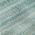 8' X 10' Aqua And Ivory Striped Washable Area Rug With UV Protection