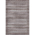 5' X 8' Brown And Beige Striped Washable Area Rug With UV Protection
