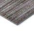 5' X 8' Brown And Beige Striped Washable Area Rug With UV Protection