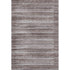 8' X 10' Brown And Beige Striped Washable Area Rug With UV Protection