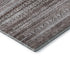 8' X 10' Brown And Beige Striped Washable Area Rug With UV Protection