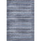 5' X 8' Blue And Charcoal Striped Washable Area Rug With UV Protection