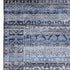 5' X 8' Blue And Charcoal Striped Washable Area Rug With UV Protection