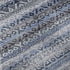 5' X 8' Blue And Charcoal Striped Washable Area Rug With UV Protection