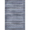 8' X 10' Blue And Charcoal Striped Washable Area Rug With UV Protection