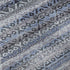 8' X 10' Blue And Charcoal Striped Washable Area Rug With UV Protection