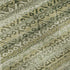 8' Green And Charcoal Striped Washable Round Rug With UV Protection