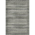 5' X 8' Pewter And Charcoal Striped Washable Area Rug With UV Protection