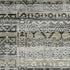 5' X 8' Pewter And Charcoal Striped Washable Area Rug With UV Protection