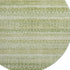 8' Sage And Beige Striped Washable Round Rug With UV Protection