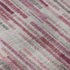 9' X 12' Blush And Silver Striped Washable Area Rug With UV Protection