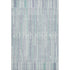 5' X 8' Mint Green And Denim Blue Striped Washable Area Rug With UV Protection