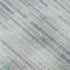 8' Mint Green And Denim Blue Striped Washable Round Rug With UV Protection