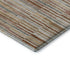 5' X 8' Rust And Gray Striped Washable Area Rug With UV Protection