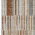 5' X 8' Rust And Gray Striped Washable Area Rug With UV Protection