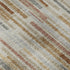 5' X 8' Rust And Gray Striped Washable Area Rug With UV Protection