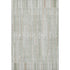 8' X 10' Sage And Ivory Striped Washable Area Rug With UV Protection