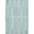 8' X 10' Turquoise And Sky Blue Striped Washable Area Rug With UV Protection