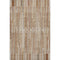 8' X 10' Terra Cotta And Beige Striped Washable Area Rug With UV Protection