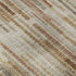 8' X 10' Terra Cotta And Beige Striped Washable Area Rug With UV Protection
