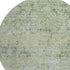 8' Sage And Olive Green Abstract Washable Round Rug With UV Protection