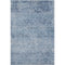 5' X 8' Blue And Denim Blue Abstract Washable Area Rug With UV Protection